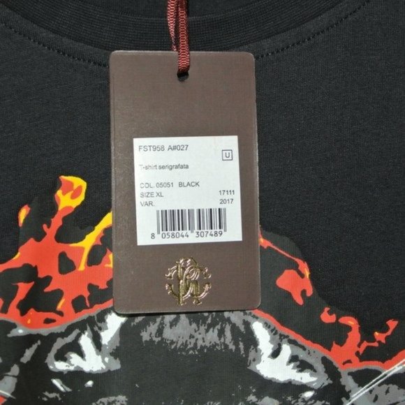 Roberto Cavalli Men's Graphic‎ Tiger Head Tee XL - Picture 8 of 10